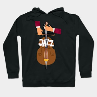 jazz contrabassist playing Hoodie